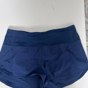 Lululemon Speed Up Shorts 2.5” inseam Size 10 Navy Blue